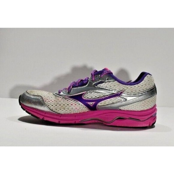 Mizuno Women's Wave Legend 3 Running Shoes Pearl/Gray/Pink/Purple Size 9.5 - Picture 1 of 12